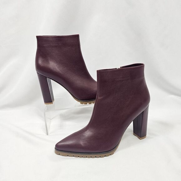 New Anine Bing Frances Boots in Burgundy - Size EU 41